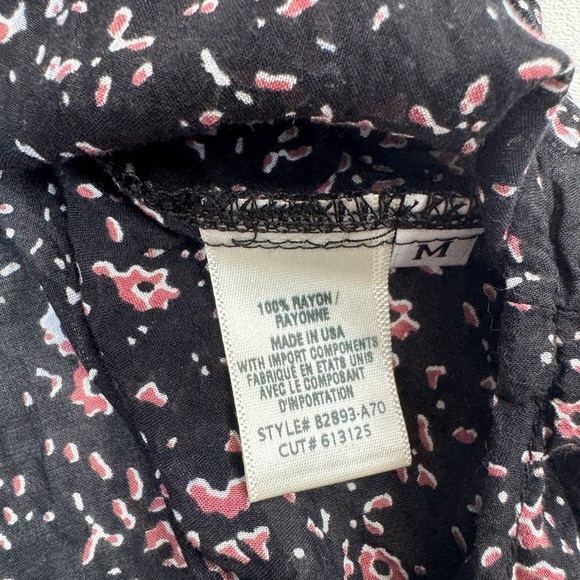 Bella Dahl Hipster Button Down Long Sleeve Rayon Blouse Womens Medium - Picture 6 of 11